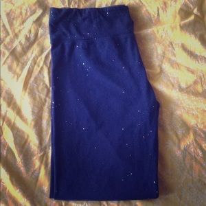 Navy Blue Sparkle Leggings
